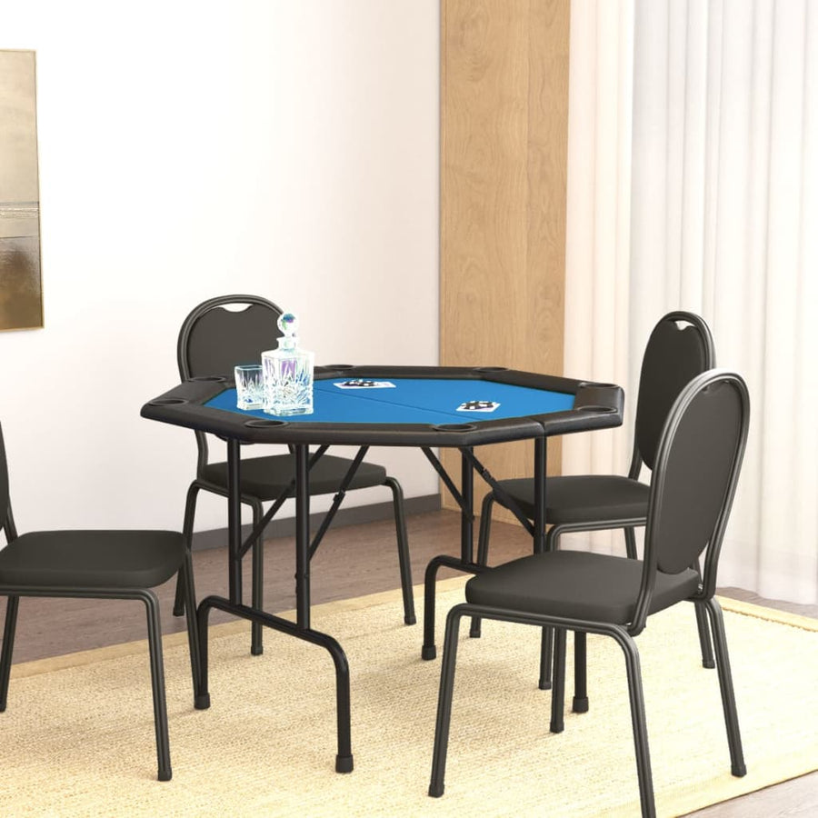 Masă De Poker Pliabilă, 8 Jucători, , 108X108X75 Cm