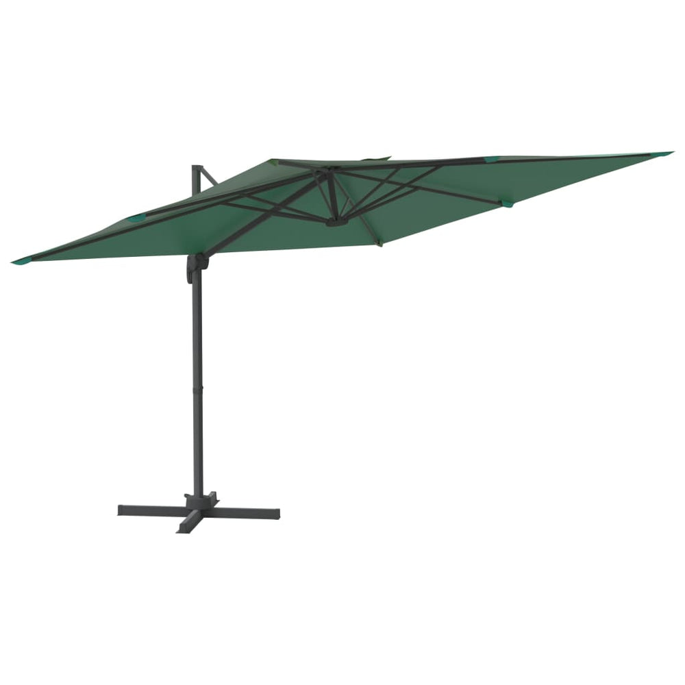 Umbrelă Tip Consolă, Stâlp Din Aluminiu, Verde, 300X300 Cm