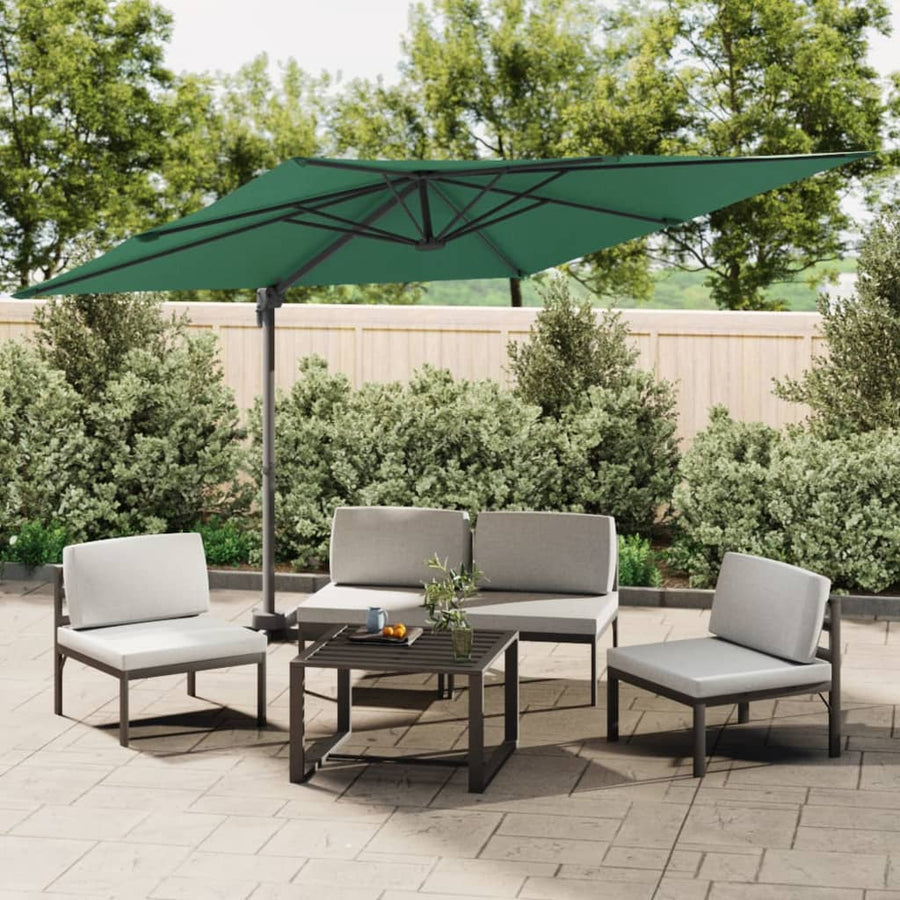 Umbrelă Tip Consolă, Stâlp Din Aluminiu, Verde, 300X300 Cm