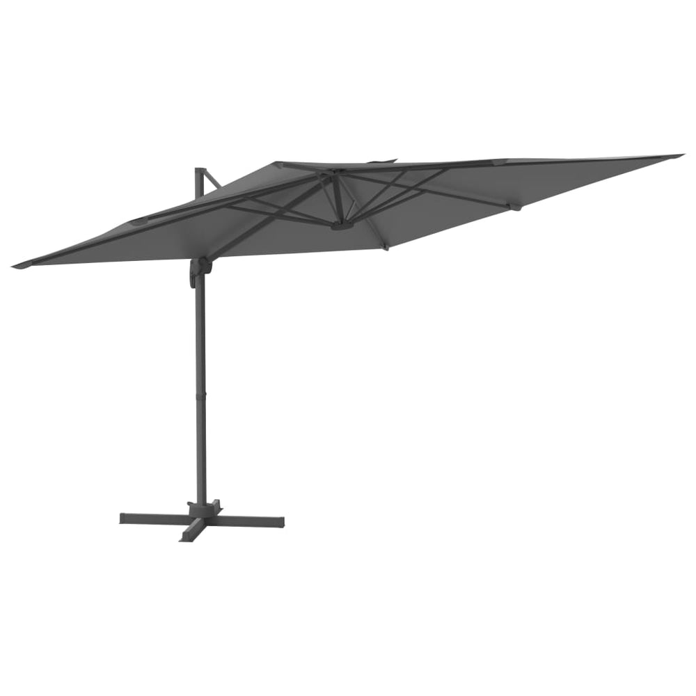 Umbrelă În Consolă, Stâlp Din Aluminiu, Antracit, 300X300 Cm