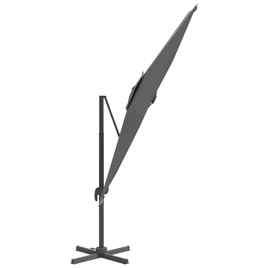 Umbrelă În Consolă, Stâlp Din Aluminiu, Antracit, 300X300 Cm