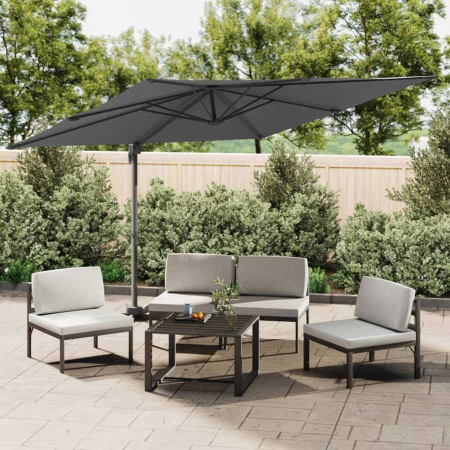Umbrelă În Consolă, Stâlp Din Aluminiu, Antracit, 300X300 Cm