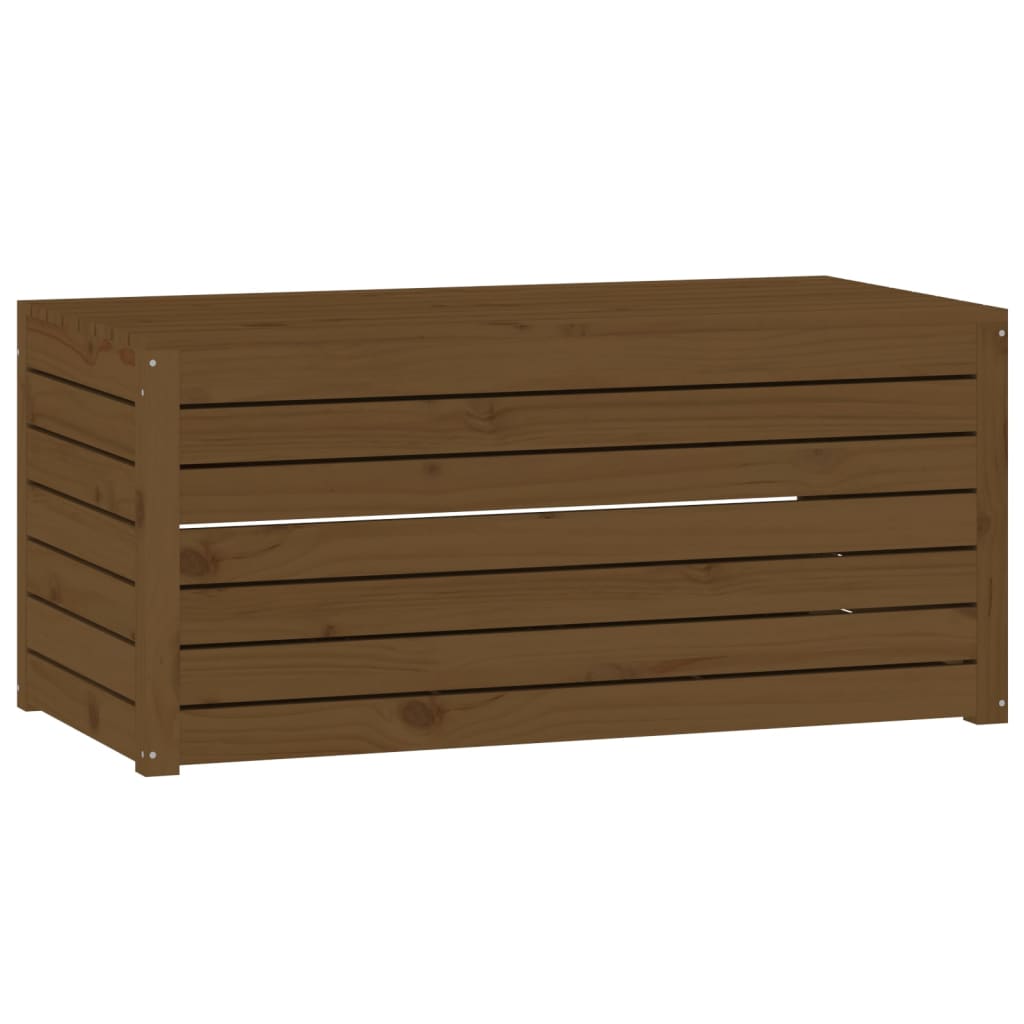 Ladă Depozitare Grădină, Maro, 101X50,5X46,5Cm, Lemn Masiv Pin