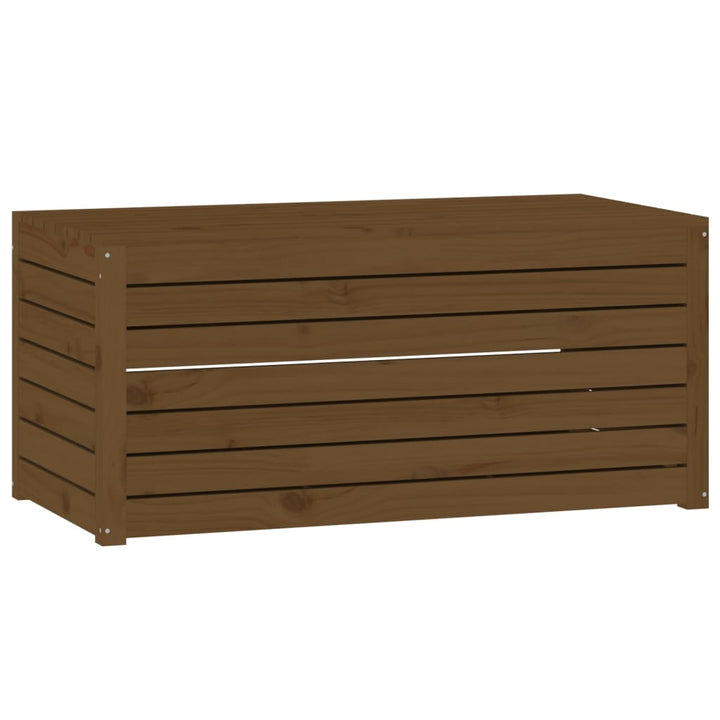 Ladă Depozitare Grădină, Maro, 101X50,5X46,5Cm, Lemn Masiv Pin