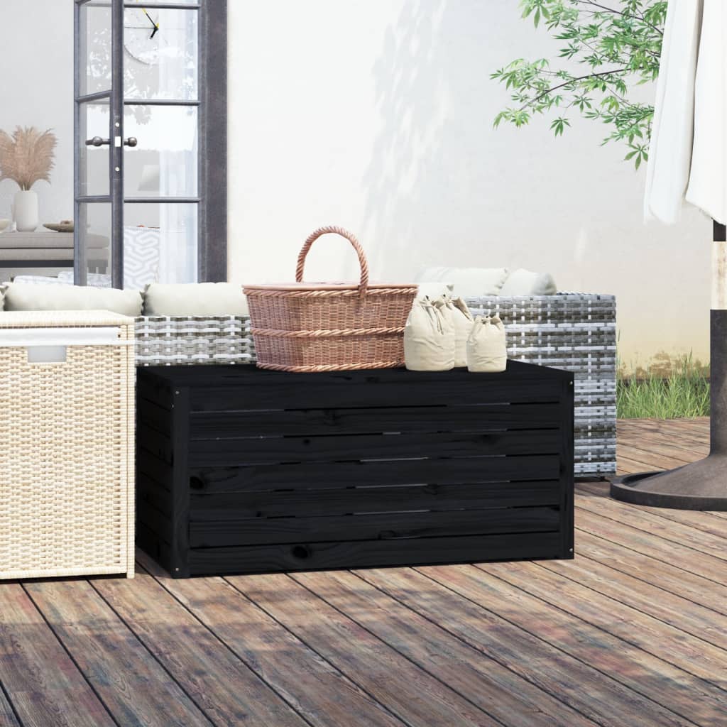 Ladă Depozitare Grădină, Maro, 101X50,5X46,5Cm, Lemn Masiv Pin
