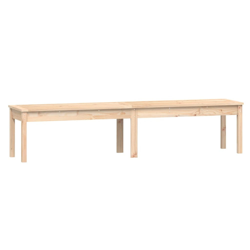 Bancă De Grădină 2 Locuri, 203,5X44X45 Cm, Lemn Masiv De Pin