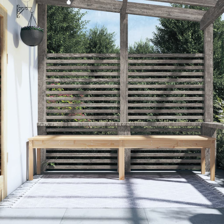 Bancă De Grădină 2 Locuri, 203,5X44X45 Cm, Lemn Masiv De Pin