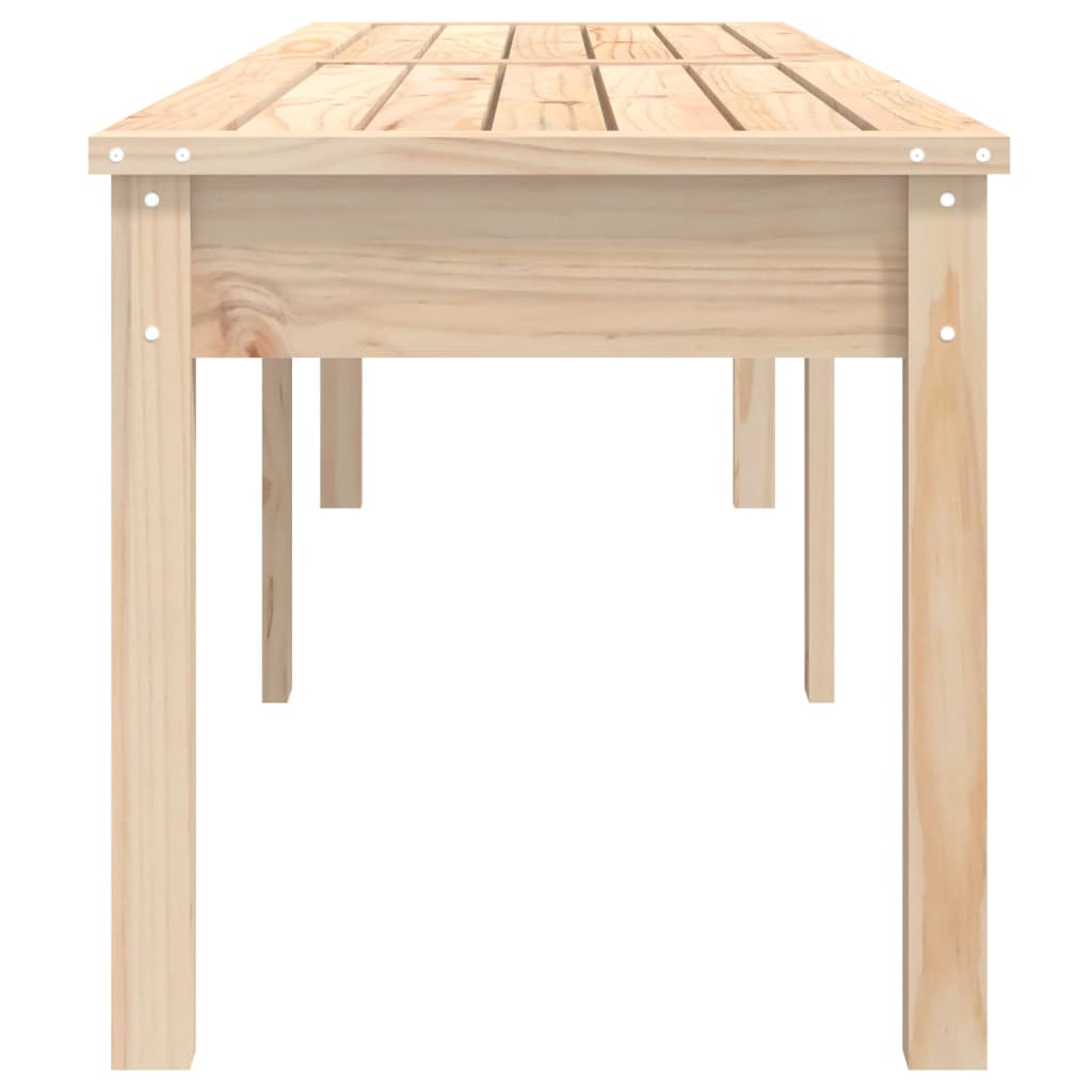 Bancă De Grădină 2 Locuri, 203,5X44X45 Cm, Lemn Masiv De Pin