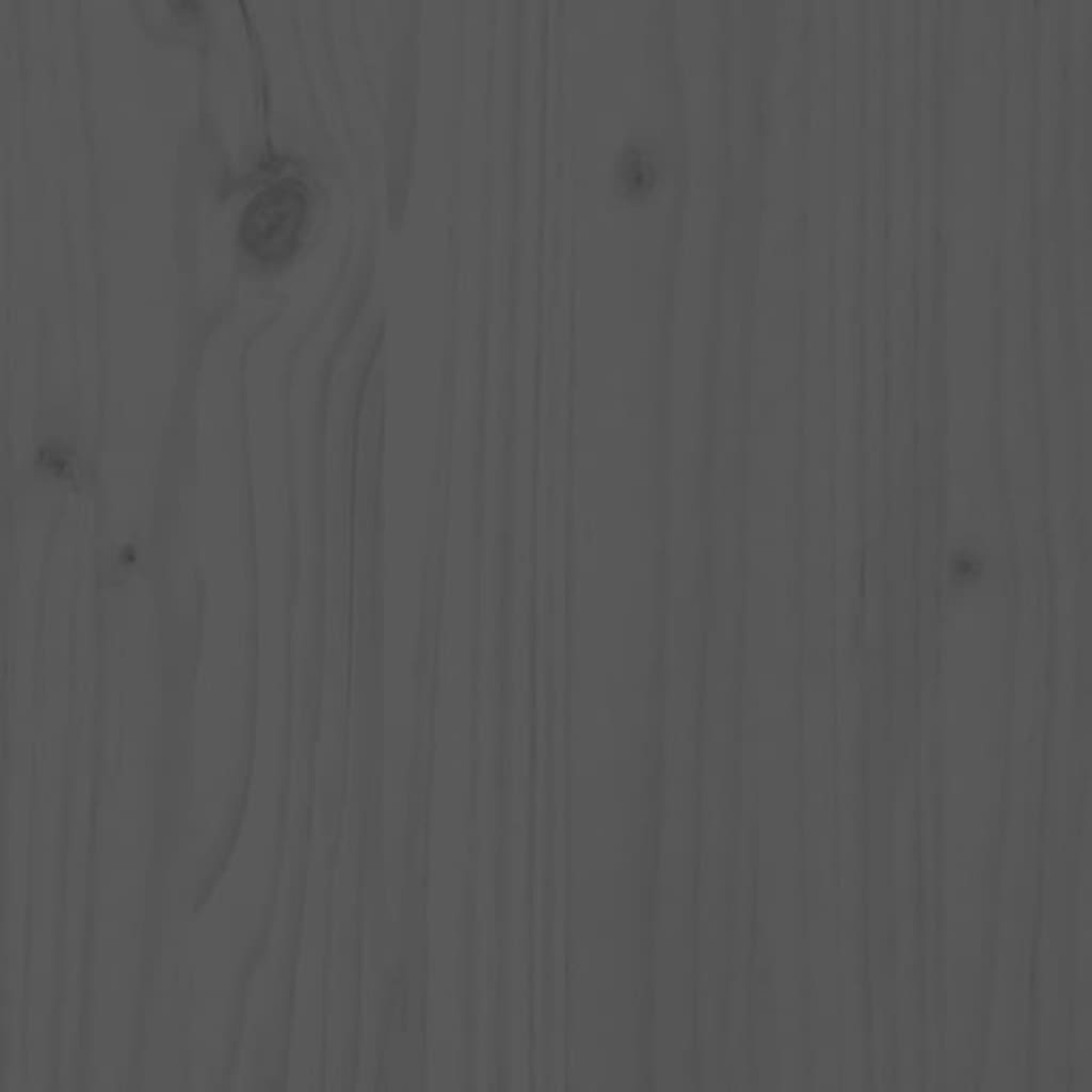 Bancă De Grădină, Gri, 109X48X91,5 Cm, Lemn Masiv De Pin