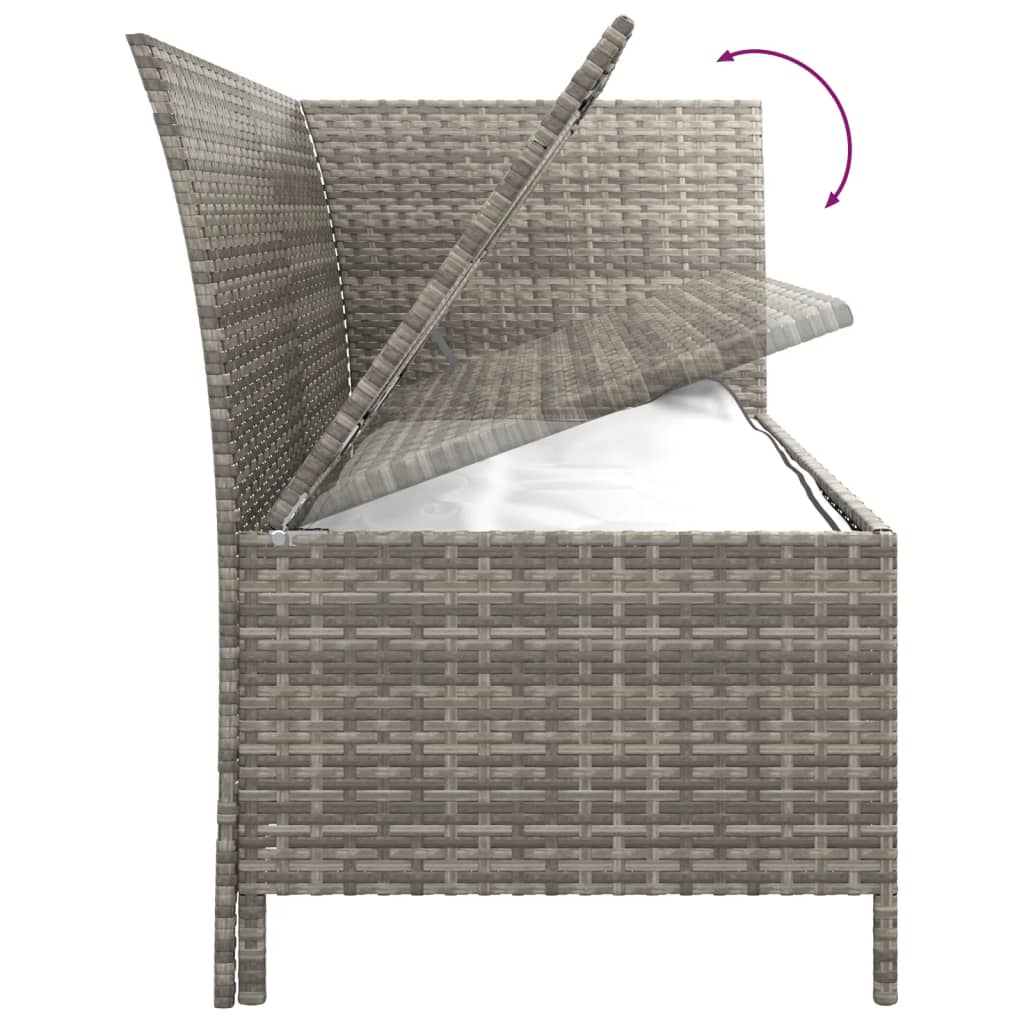 Set Mobilier De Grădină Cu Perne, 4 Piese, , Poliratan