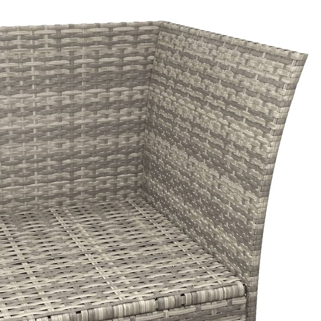 Set Mobilier De Grădină Cu Perne, 4 Piese, , Poliratan
