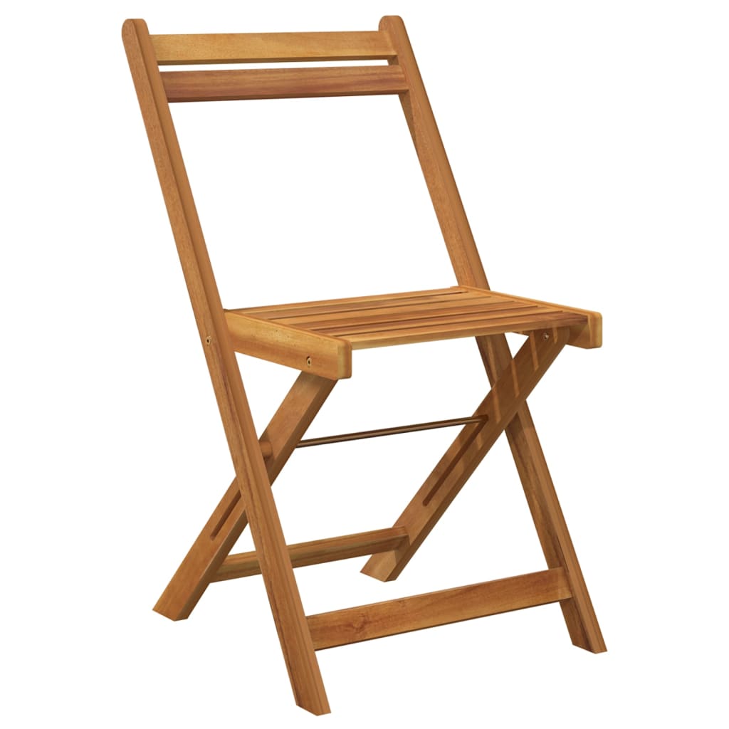 Set De Bistro Pliabil, 3 Piese, Lemn Masiv De Acacia