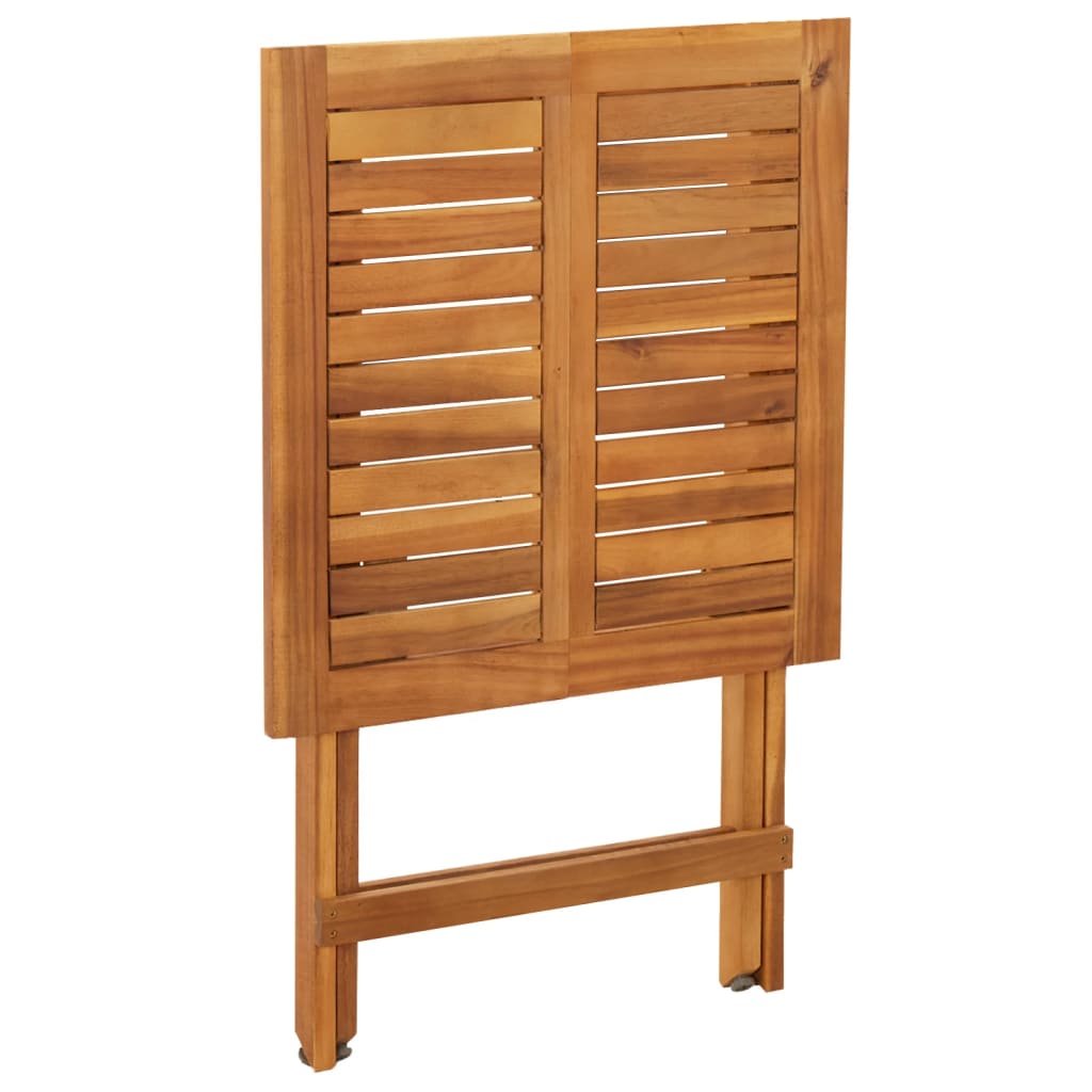 Set De Bistro Pliabil, 3 Piese, Lemn Masiv De Acacia