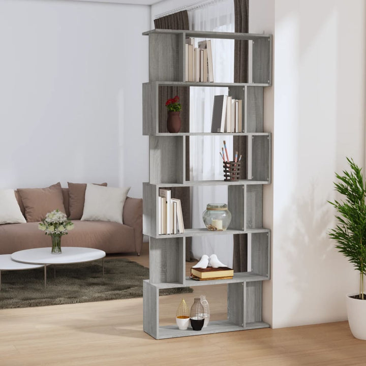 Bibliotecă/Separator Cameră, Alb Extralucios, 80X24X192 Cm, Pal