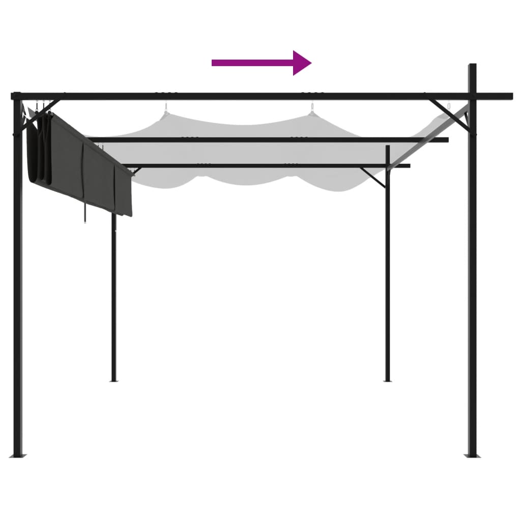 Pergola Cu Acoperiș Retractabil, ,