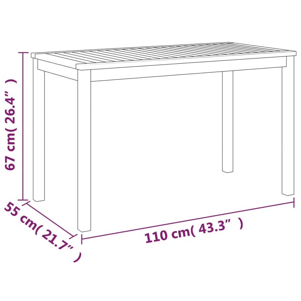 Set Sufragerie De Grădină, 3 Piese, Cu Perne, Lemn Masiv Acacia