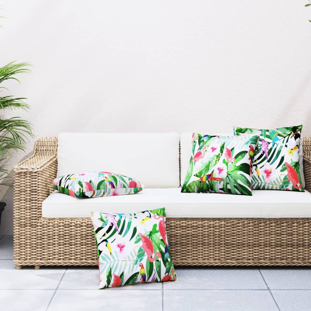 Perne Decorative, 4 Buc., Multicolor, , Textil