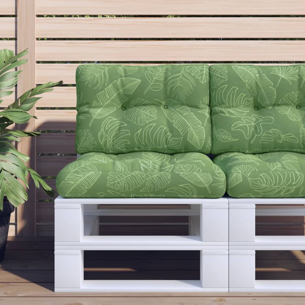 Perne De Paleți, 2 Buc., Model Cu Frunze, Textil