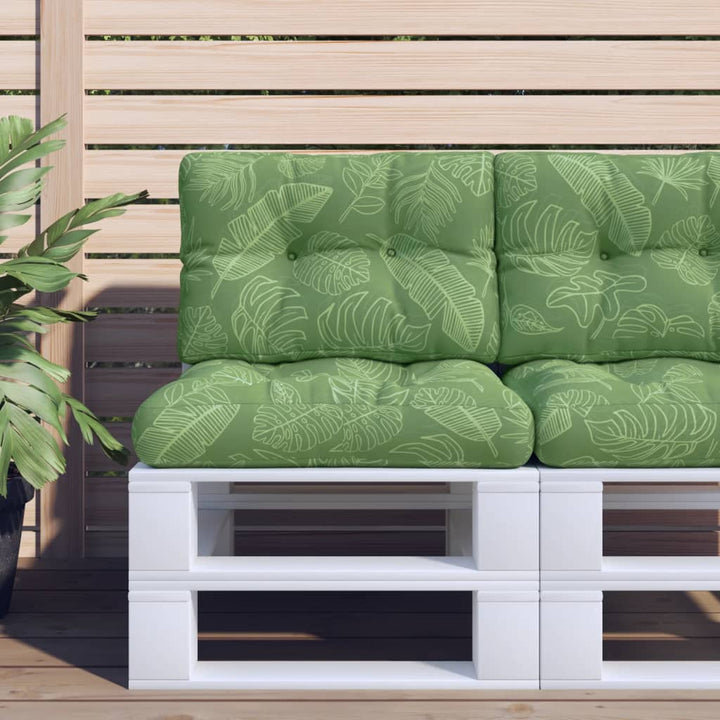 Perne De Paleți, 2 Buc., Model Cu Frunze, Textil