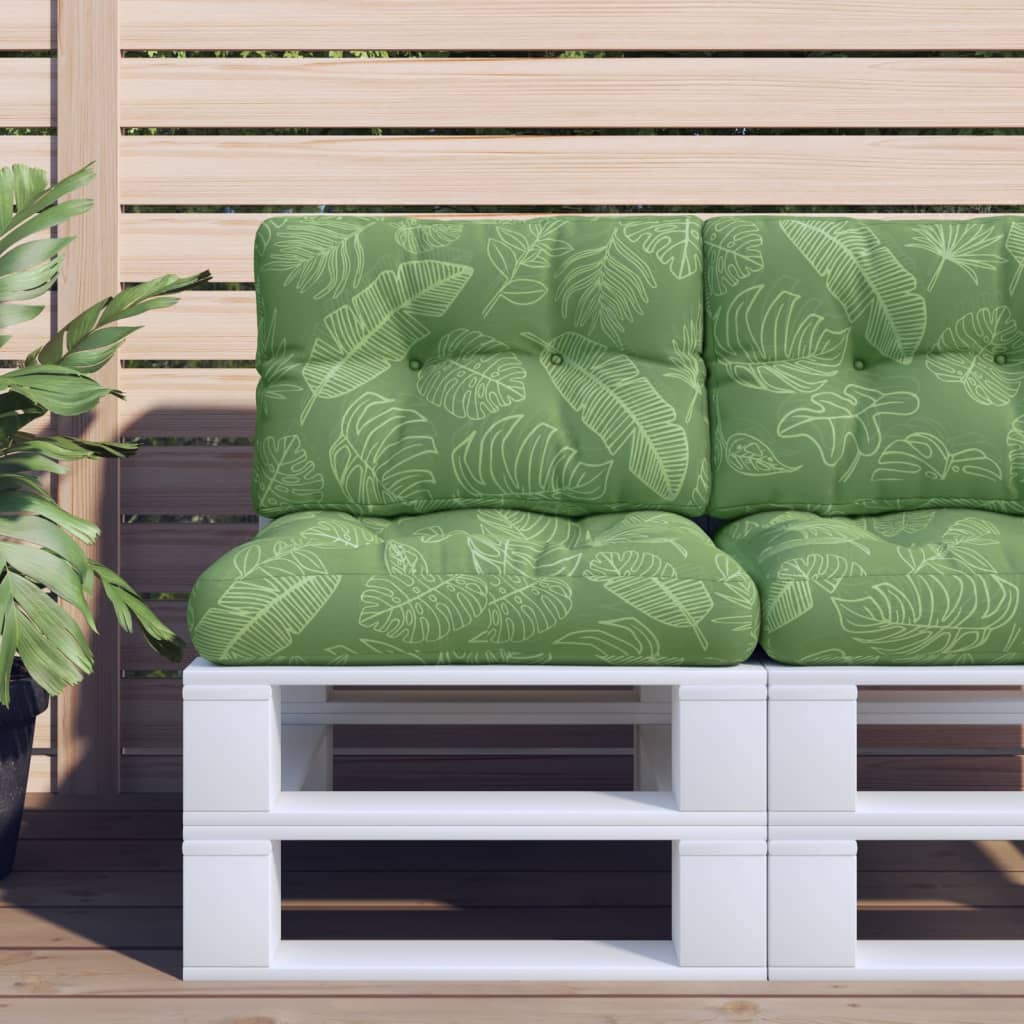 Perne De Paleți, 2 Buc., Model Cu Frunze, Textil