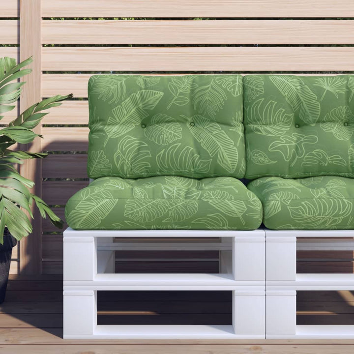 Perne De Paleți, 2 Buc., Model Cu Frunze, Textil