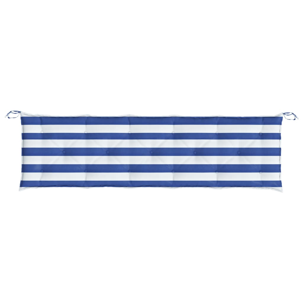 Pernă De Bancă Dungi Albastre Și Albe Textil Oxford