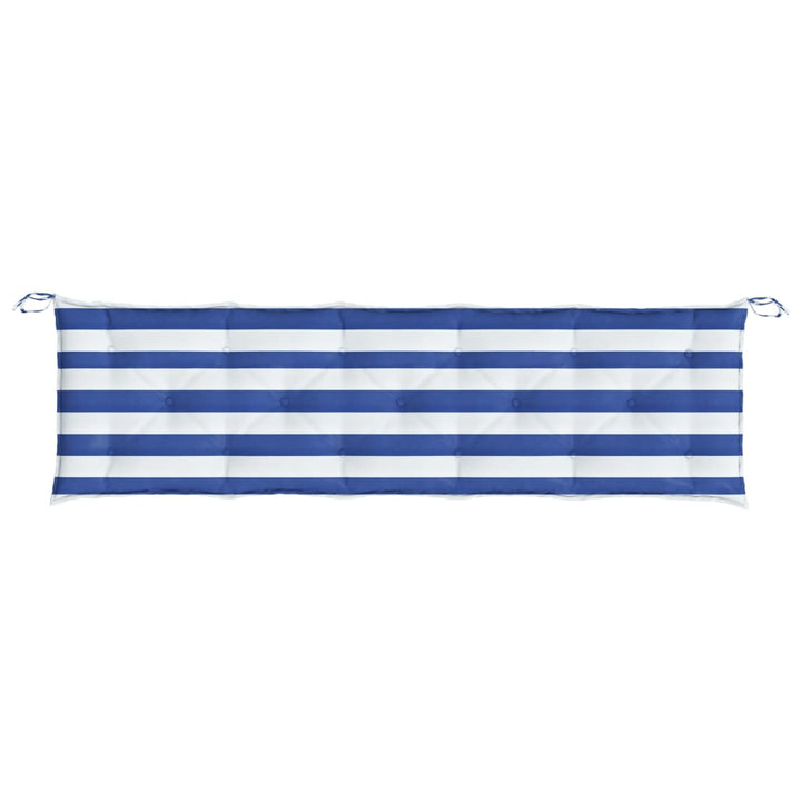 Pernă De Bancă Dungi Albastre Și Albe Textil Oxford