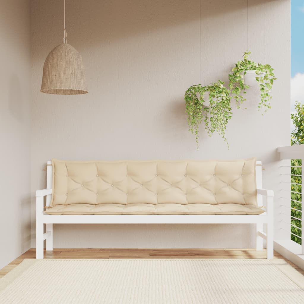 Perne Bancă De Grădină 2Buc. 150X50X7Cm Textil Oxford