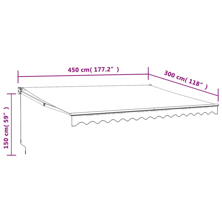 Copertină Retractabilă Automată, , 4,5X3 M