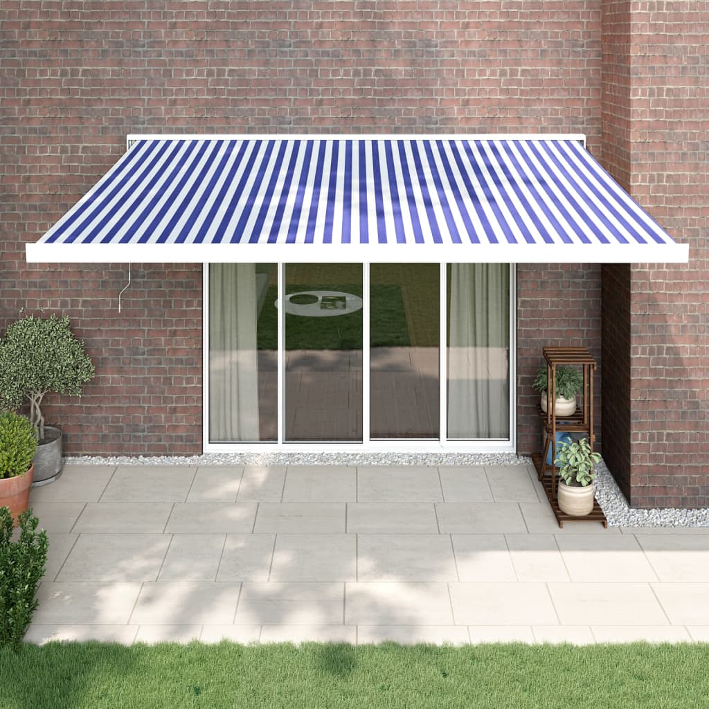 Copertină Retractabilă Portocaliu/Maro 3,5X2,5M Textil/Aluminiu