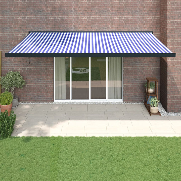 Copertină Retractabilă Portocaliu/Maro 3,5X2,5M Textil/Aluminiu