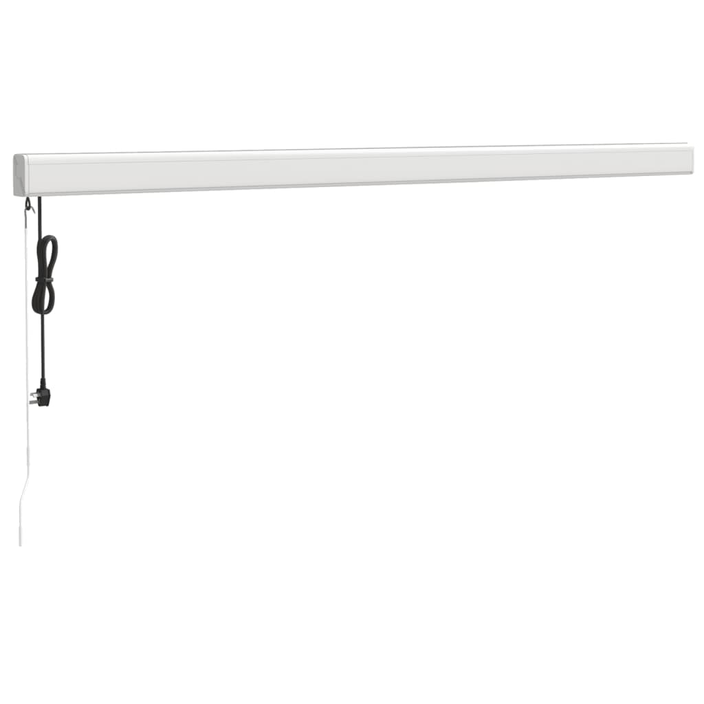Copertină Retractabilă Albastru/Alb, 4X3 M, Textil/Aluminiu