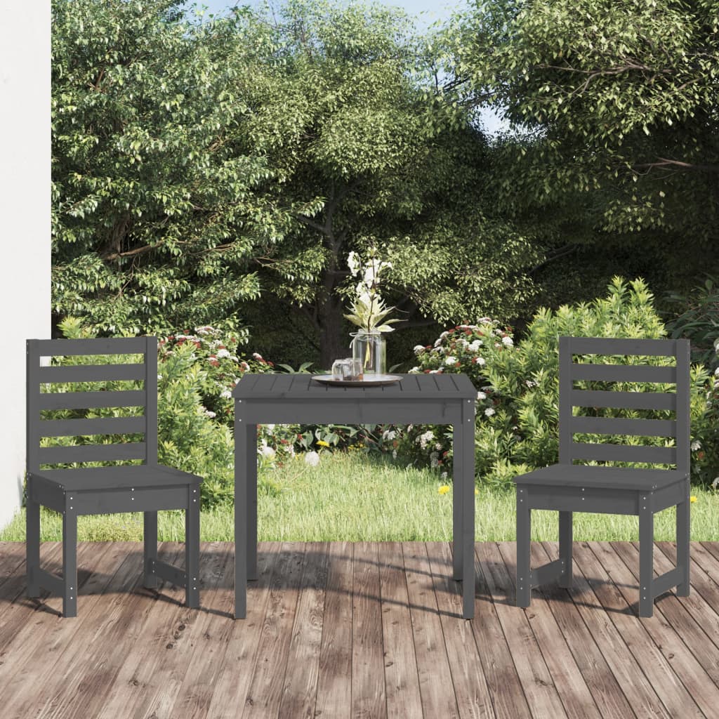 Set Bistro De Grădină, 3 Piese, Lemn Masiv Douglas