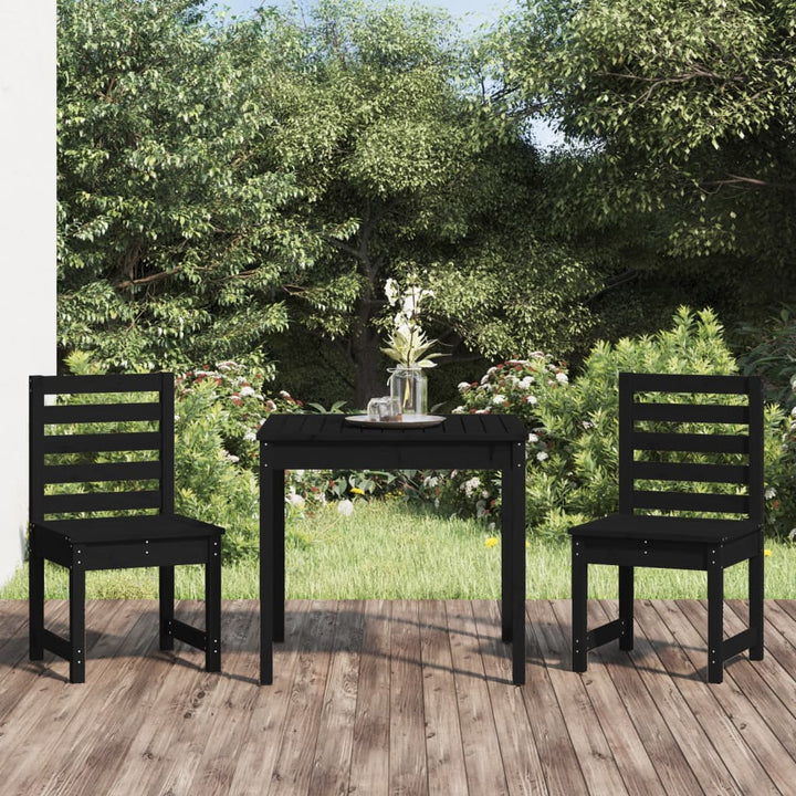 Set Bistro De Grădină, 3 Piese, Lemn Masiv Douglas