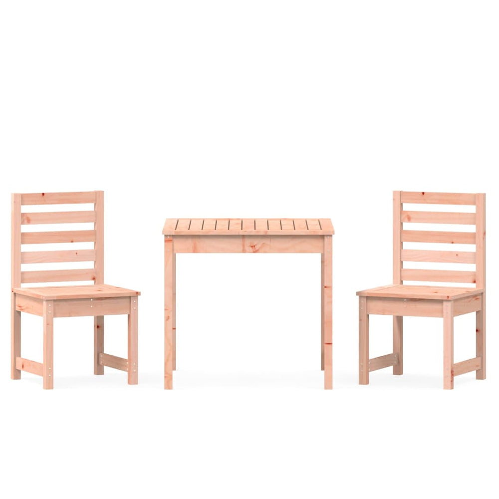 Set Bistro De Grădină, 3 Piese, Lemn Masiv Douglas