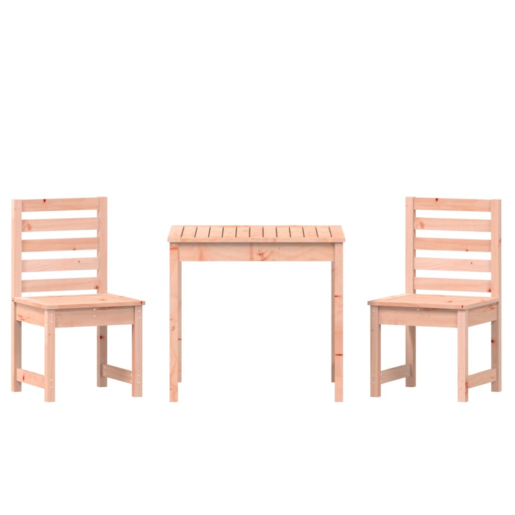 Set Bistro De Grădină, 3 Piese, Lemn Masiv Douglas