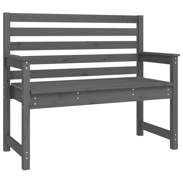 Set De Dining Pentru Grădină, 4 Piese, Gri, Lemn Masiv De Pin