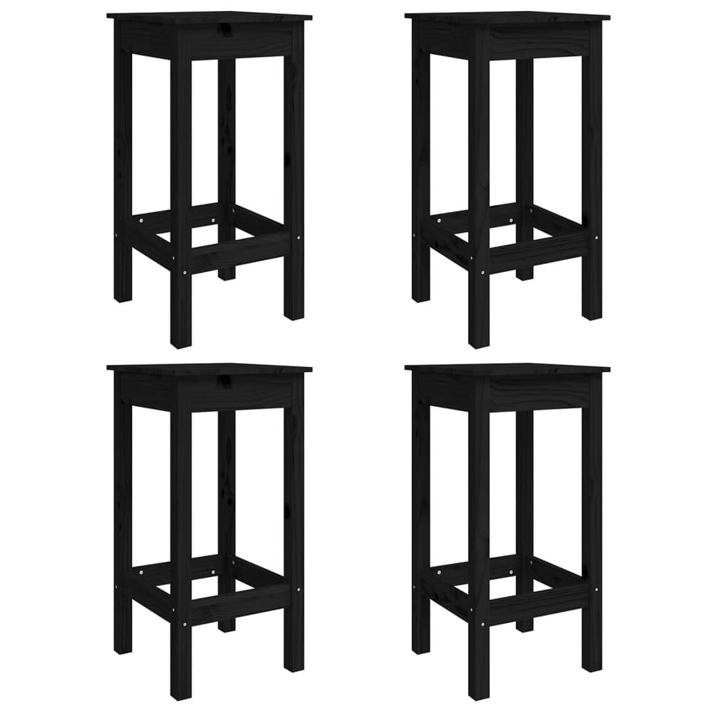 Set Mobilier Bar De Grădină, 5 Piese, , Lemn Masiv De Pin