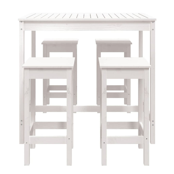 Set Mobilier De Bar Pentru Grădină, 5 Piese,, Lemn Masiv Pin