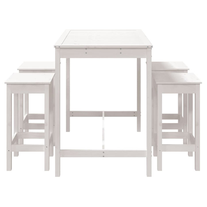 Set Mobilier De Bar Pentru Grădină, 5 Piese,, Lemn Masiv Pin