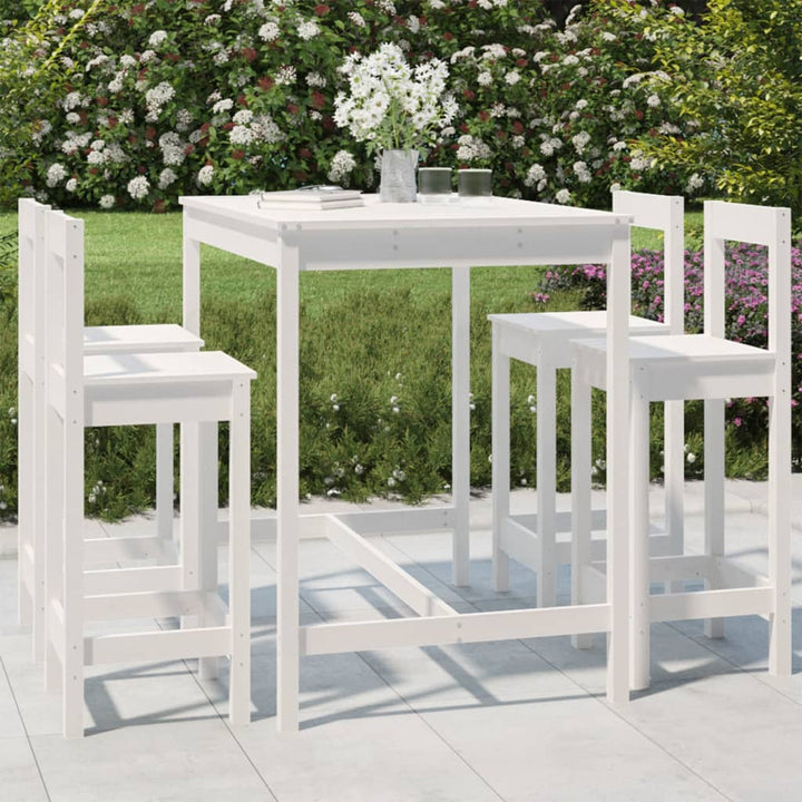 Set Mobilier De Bar Pentru Grădină, 5 Piese, Lemn Masiv De Pin