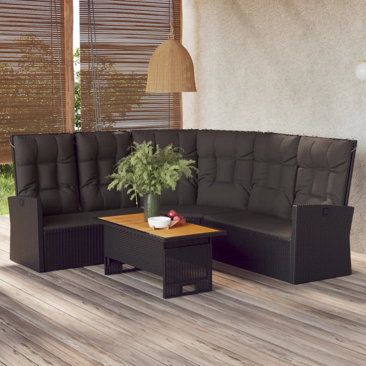 Set Mobilier De Grădină Cu Perne, 2 Piese, , Poliratan