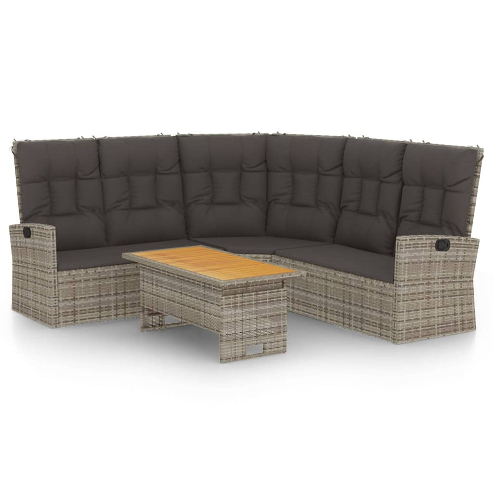 Set Mobilier De Grădină Cu Perne, 2 Piese, , Poliratan