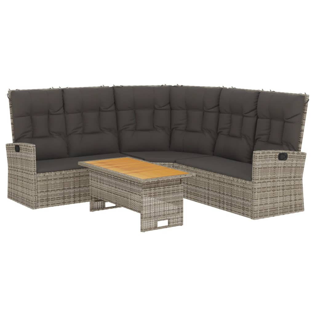 Set Mobilier De Grădină Cu Perne, 2 Piese, , Poliratan