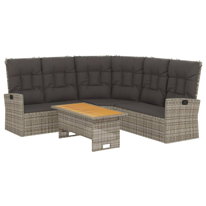 Set Mobilier De Grădină Cu Perne, 2 Piese, , Poliratan
