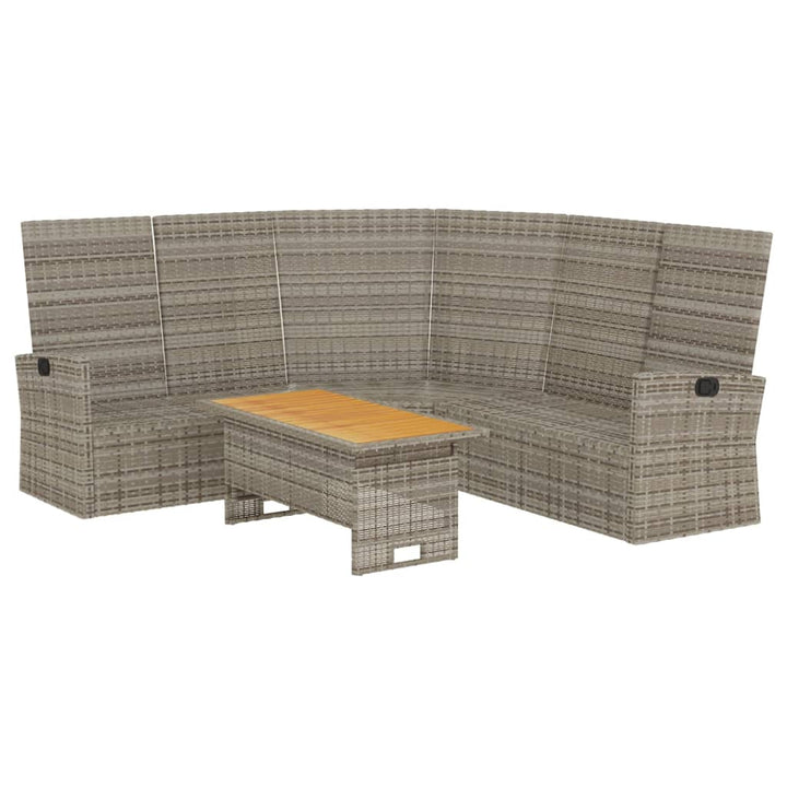 Set Mobilier De Grădină Cu Perne, 2 Piese, , Poliratan