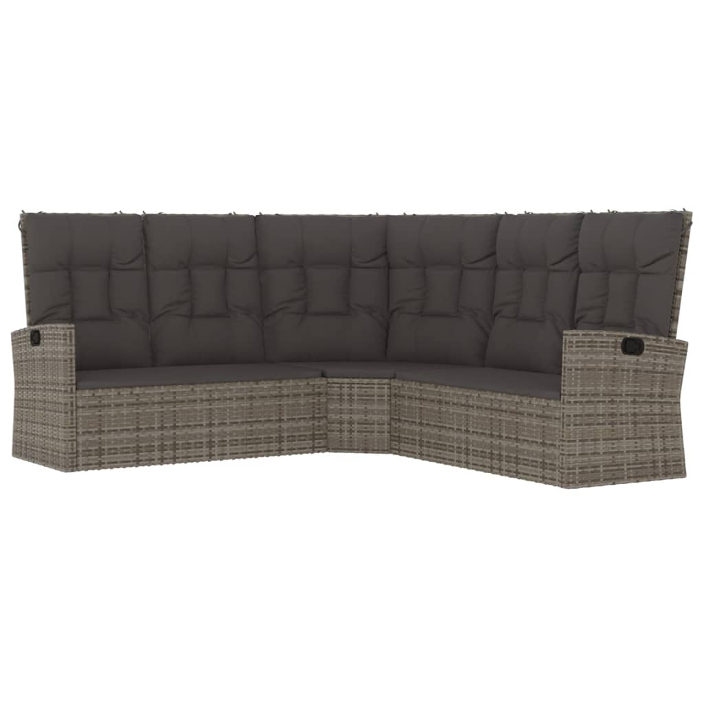 Set Mobilier De Grădină Cu Perne, 2 Piese, , Poliratan
