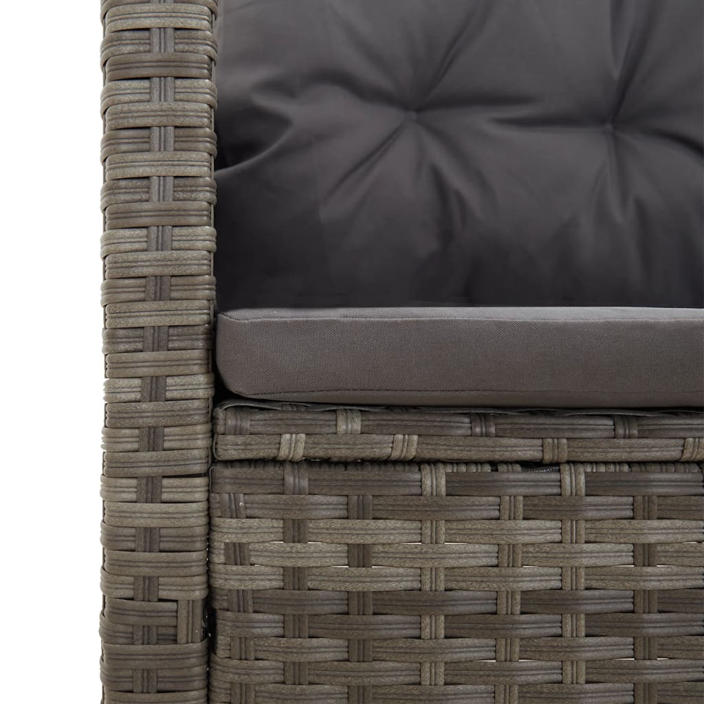 Set Mobilier De Grădină Cu Perne, 2 Piese, , Poliratan