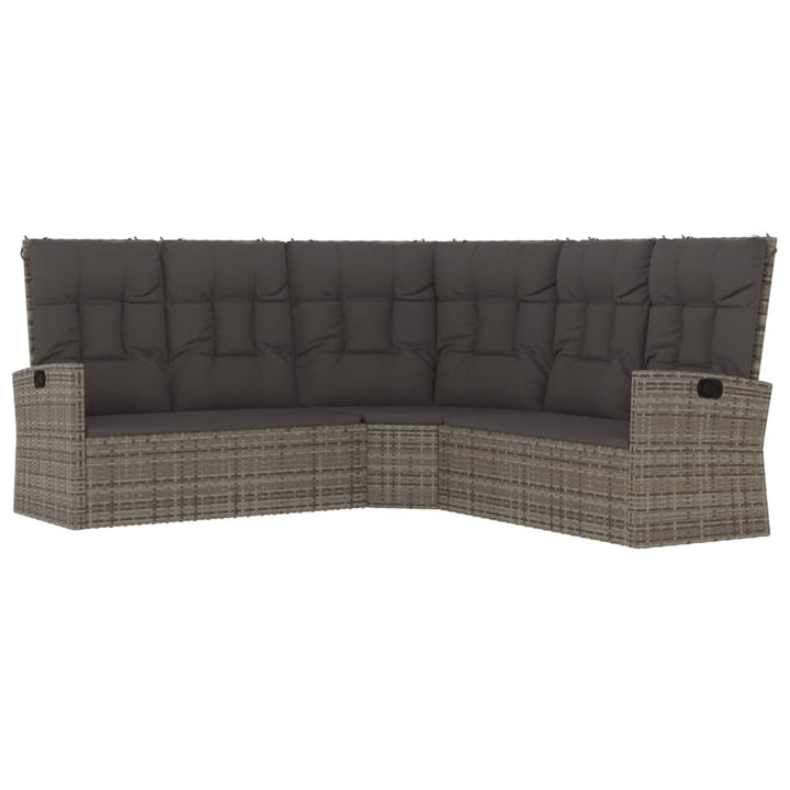 Set Mobilier De Grădină Cu Perne, 3 Piese, , Poliratan