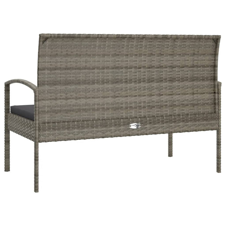 Bancă De Grădină Cu Pernă, , 105 Cm, Poliratan